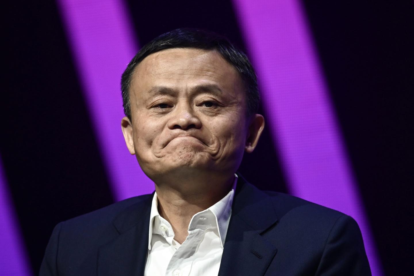 Jack Ma, cofounder of Chinese e-commerce giant Alibaba, attends the VivaTech startups and innovation fair in Paris, on May 16, 2019.