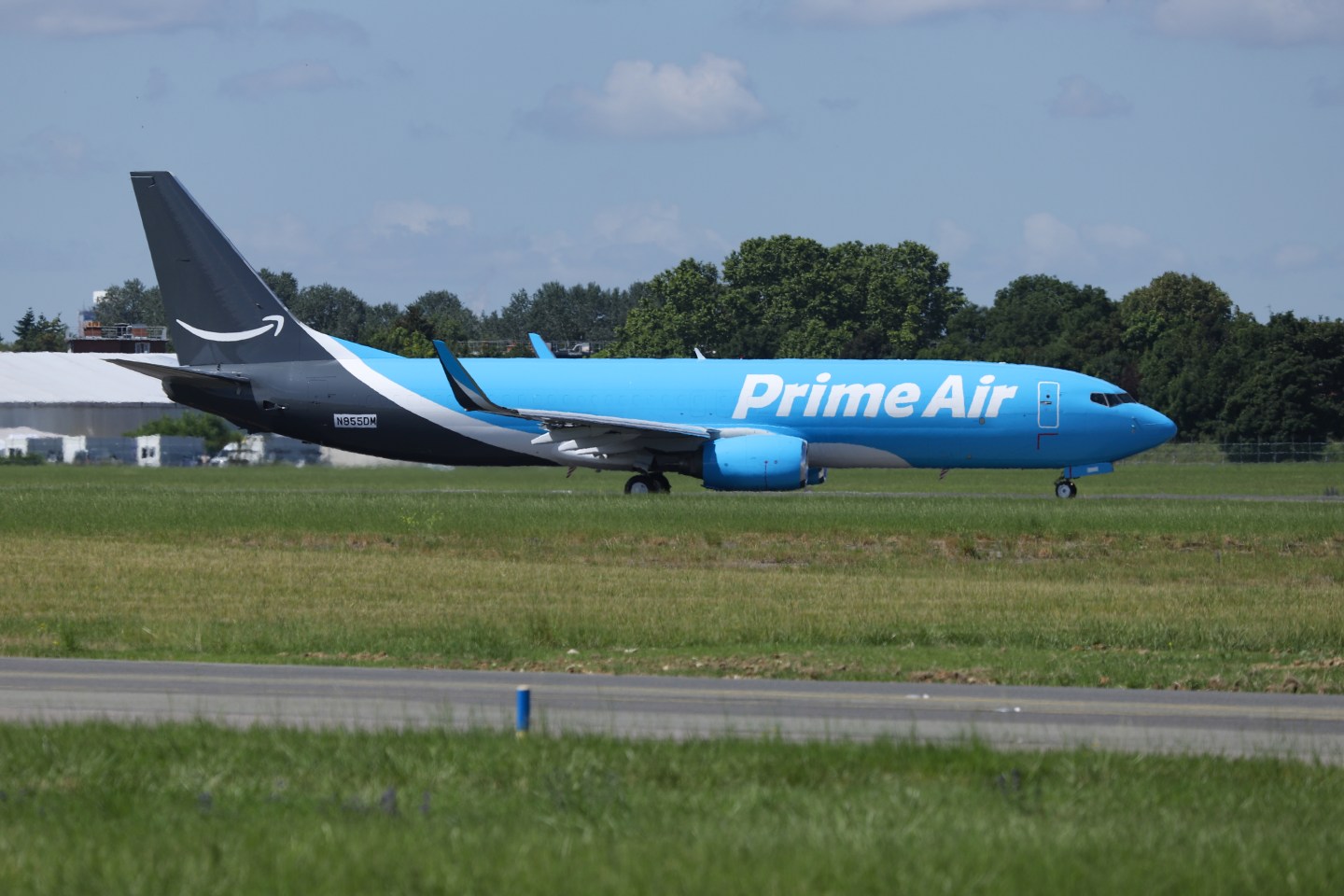 An Amazon Prime Air airplane