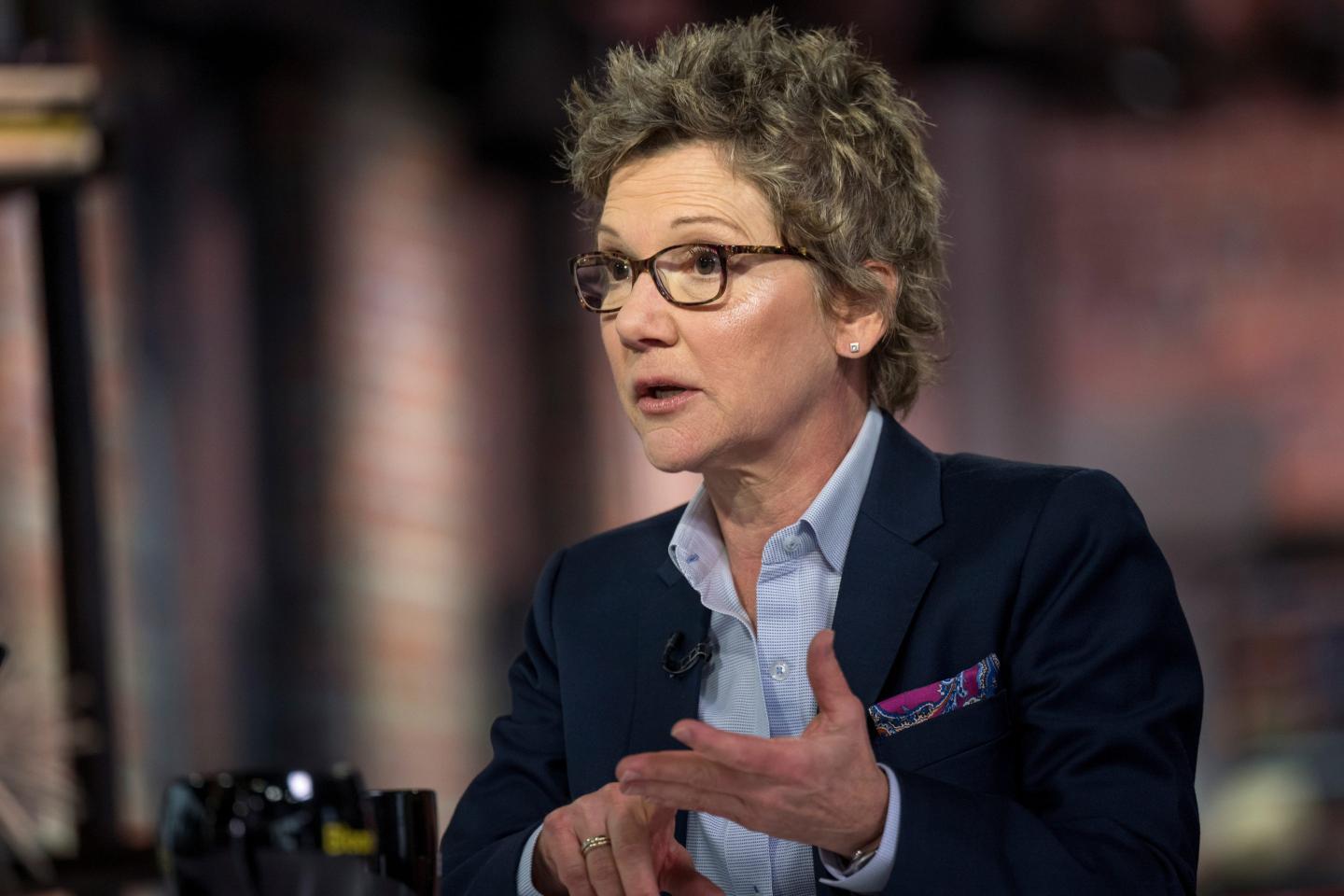 Mary Daly, president of the Federal Reserve Bank of San Francisco, speaks during a Bloomberg Television interview on Nov. 13, 2019.