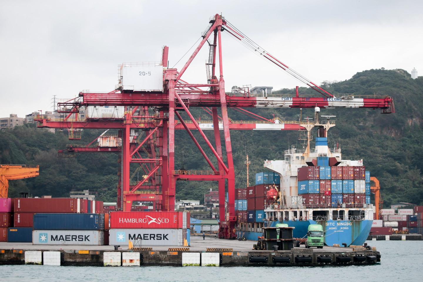 Taiwan's Port of Keelun. Taiwan exports extended their double-digit growth for a tenth month, with shipments from the island in 2021 smashing all records due to soaring demand for technology products and components.