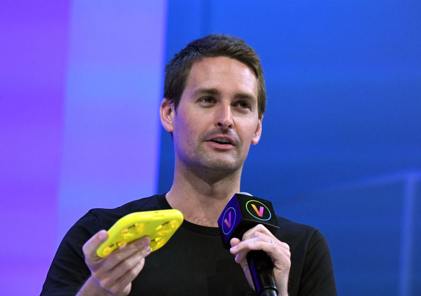 Snapchat founder and CEO Evan Spiegel attends a session during the Viva Technology (Vivatech) show in Paris on June 17, 2022.