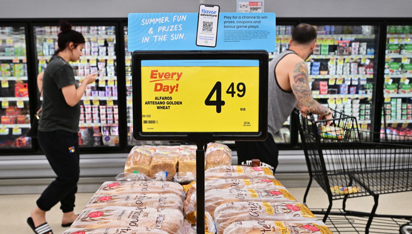People shop at a grocery supermarket in Alhambra, Calif., on July 13.