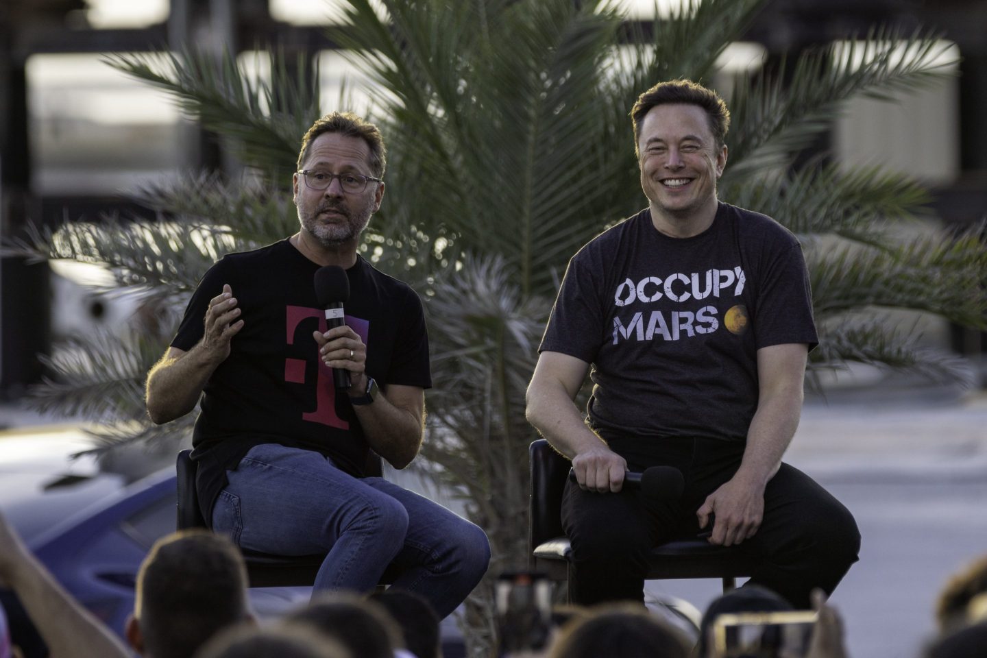 Elon Musk and Mike Sievert