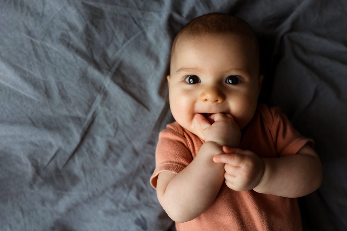 Photo of a smiling baby