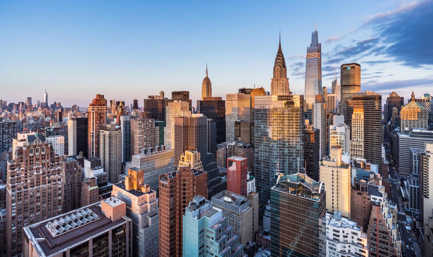 New York City skyscrapers.