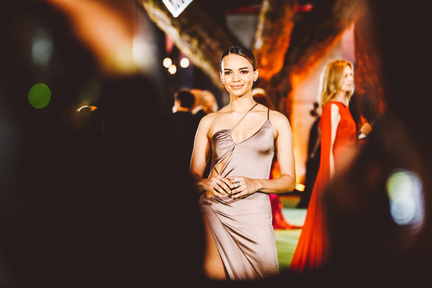 Batgirl star Leslie Grace at the Academy Museum of Motion Pictures Opening Gala at Academy Museum of Motion Pictures in 2021.