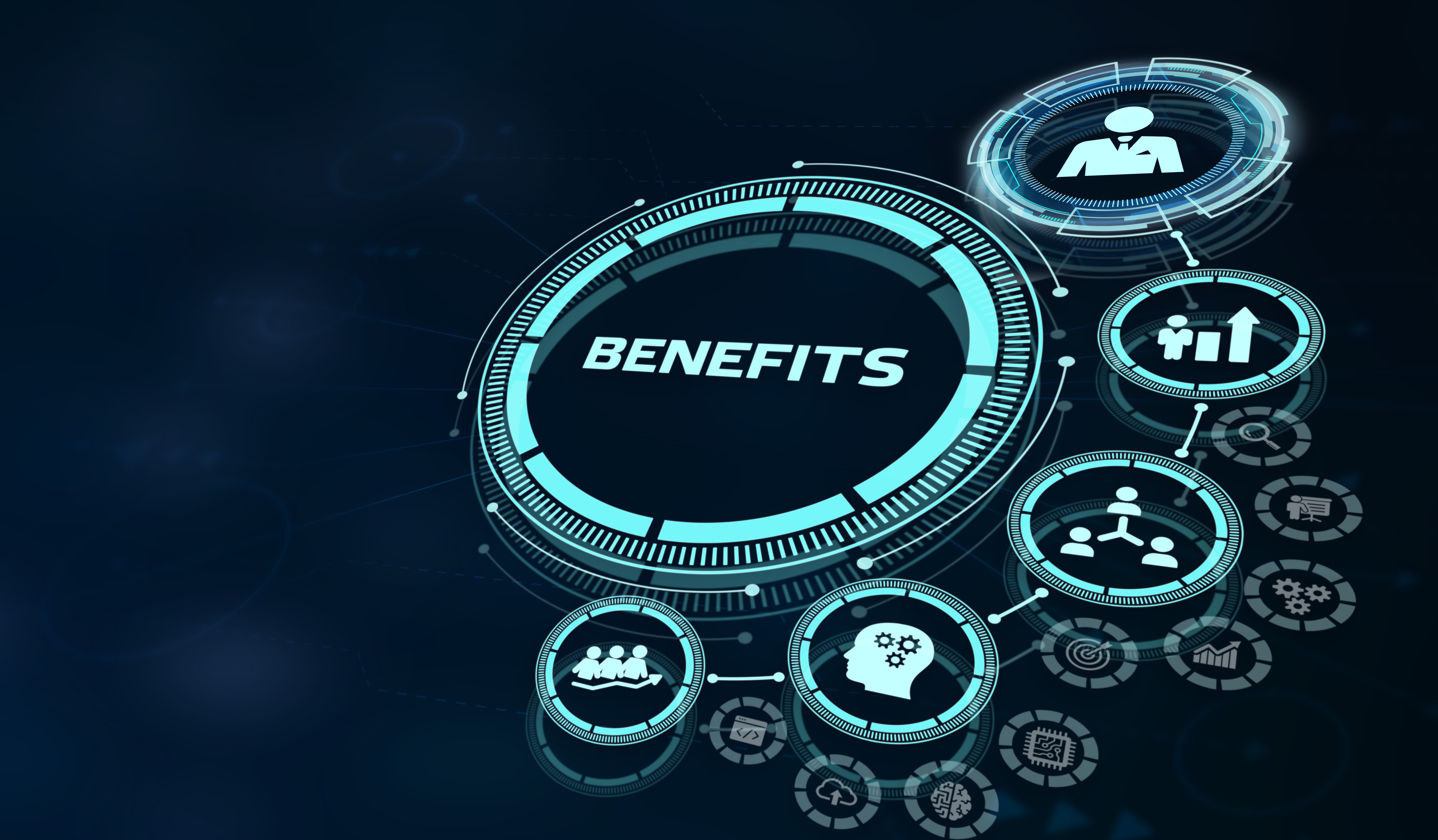 Employee benefits help to get the best human resources. Business concept. 3d illustration