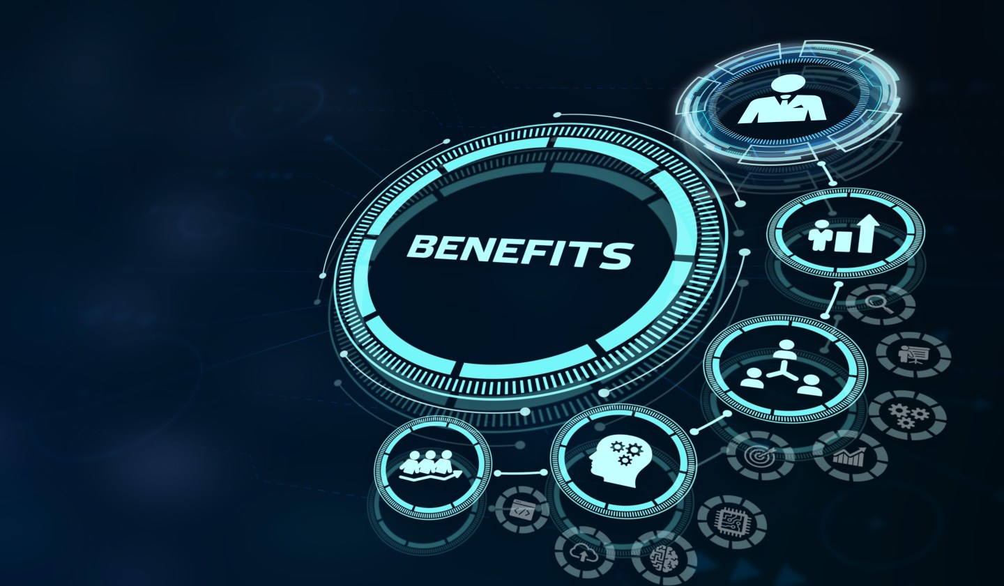 Employee benefits help to get the best human resources. Business concept. 3d illustration