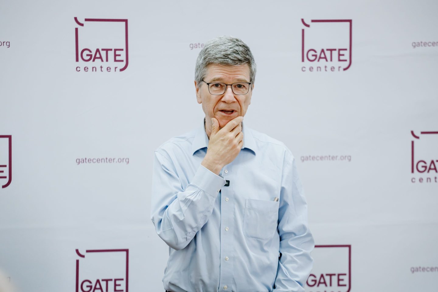 MADRID, SPAIN - JUNE 14: The UN advisor for the Sustainable Development Goals (SDGs), Jeffrey Sachs, participates in a meeting moderated by the former Prime Minister, Jose Luis Rodriguez Zapatero, on 14 June, 2022 in Madrid, Spain. The status of the Sustainable Development Goals (SDGs) in the world after the Covid-19 pandemic and the war in Ukraine, from a socioeconomic perspective, are two of the main topics to be discussed during the meeting.