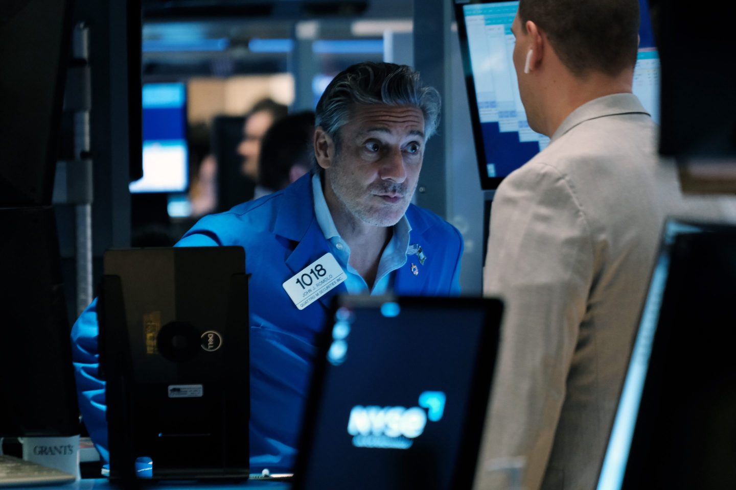 Traders work on the floor of the New York Stock Exchange on Aug. 26 in New York City.