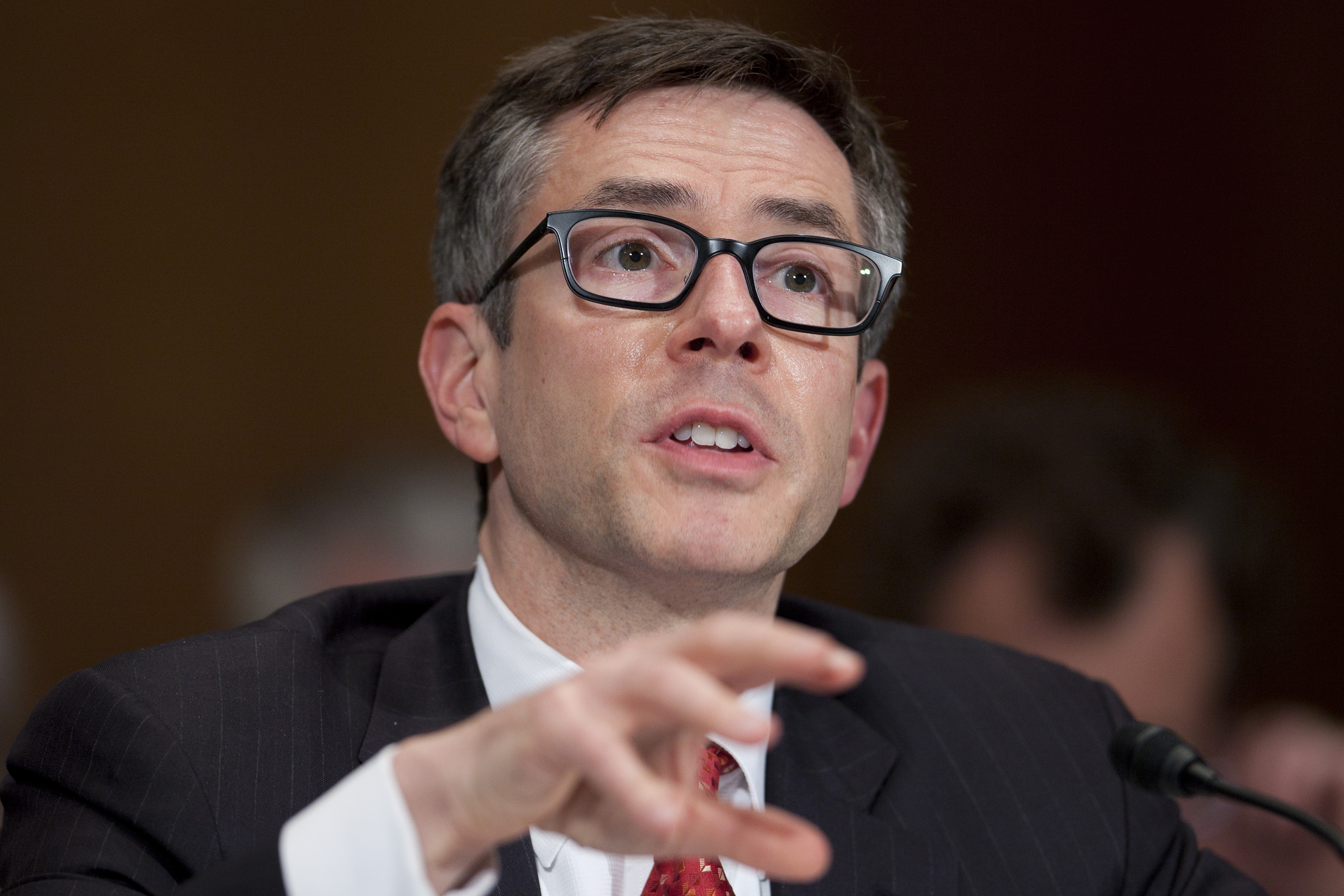 Former Federal Reserve Governor Randall Kroszner speaking at a Senate Banking HEaring in 2012.
