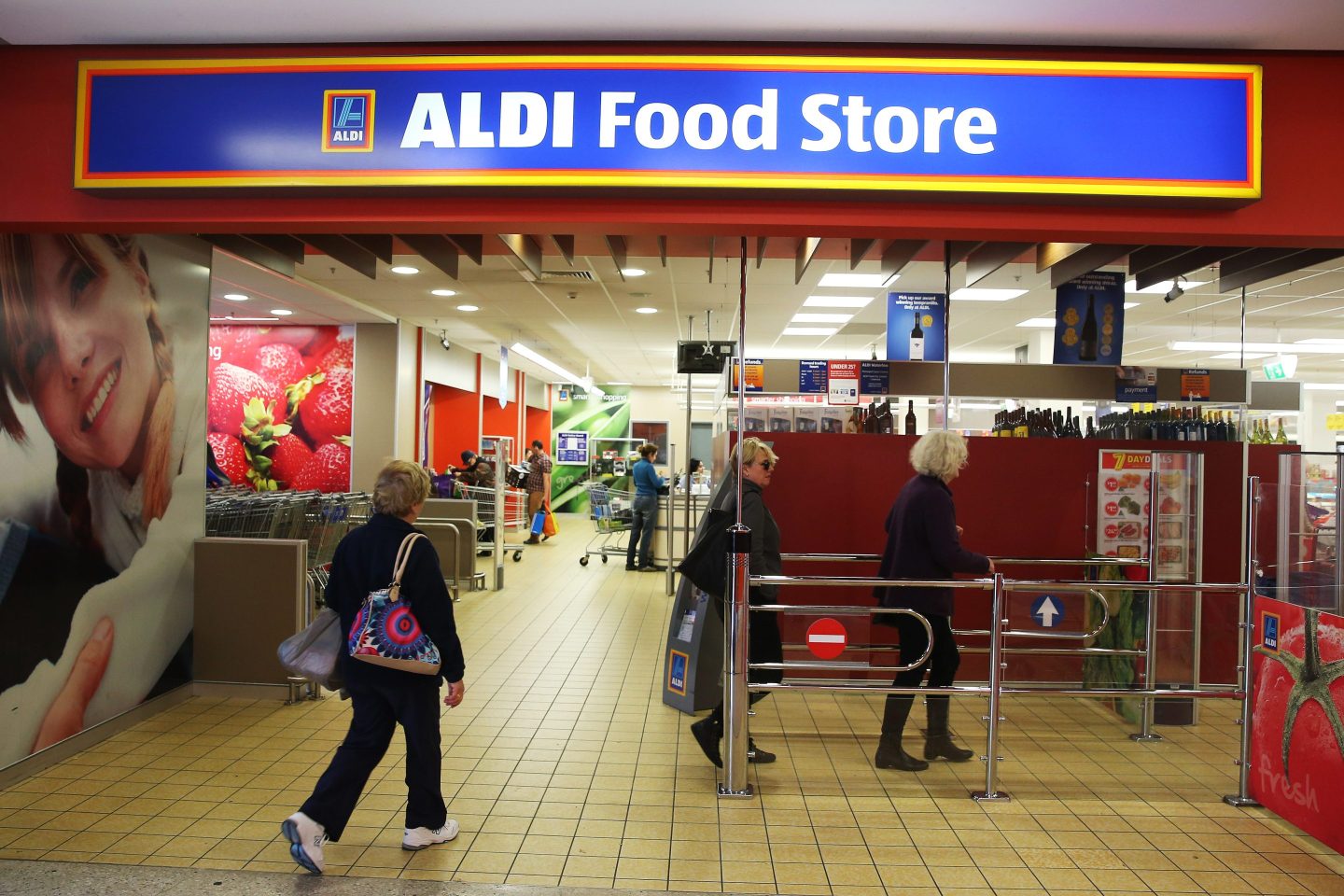 An Aldi store in Sydney, pictured in 2015. A lawsuit claims the chain’s crowd control was inadequate and led to a shopper’s injury.