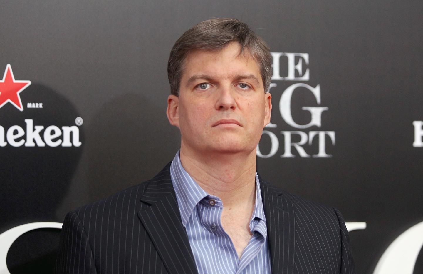 Investor Michael Burry pictured at the New York City premiere of the 2015 movie 'The Big Short'
