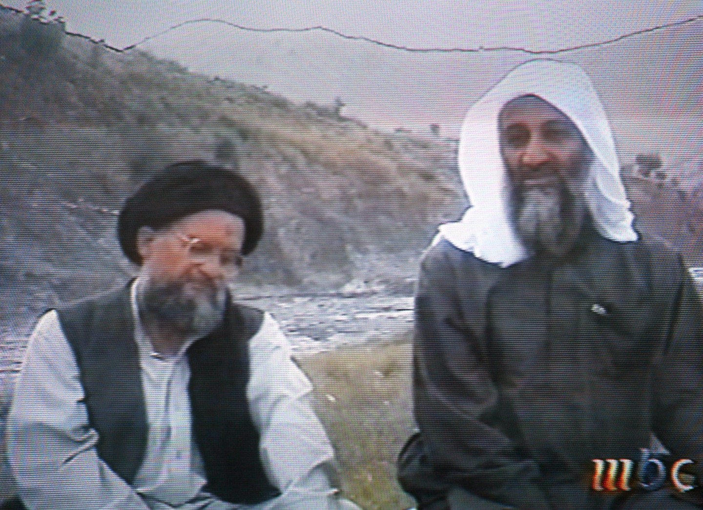 Now-deceased terror mastermind Osama bin Laden sitting next to his Egyptian lieutenant Ayman al-Zawahri in an undated videotape.