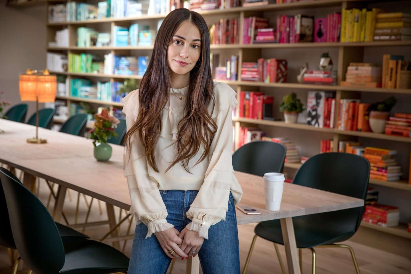 Audrey Gelman, the founder of The Wing, a women's only co-working space and organization, April 9, 2018 in Washington, D.C.