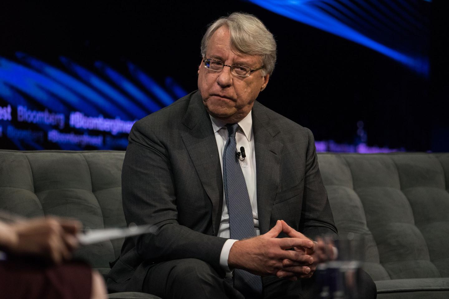Jim Chanos, founder and president of Kynikos Associates LP, listens during the Bloomberg Invest Summit.