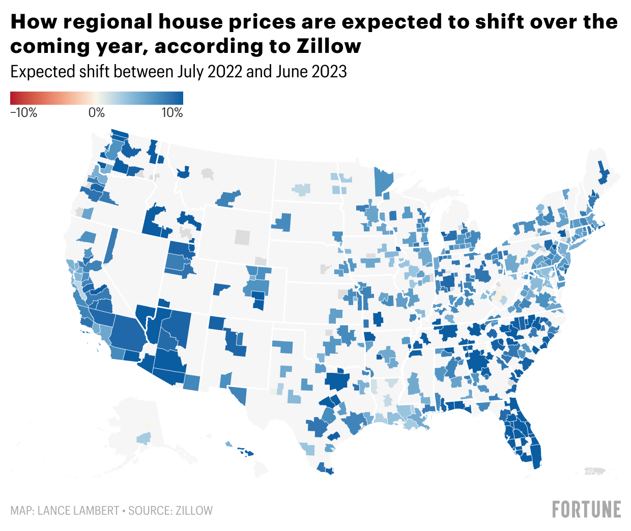 Zillow economists: Here’s the home price shift coming for your local housing market in 2023