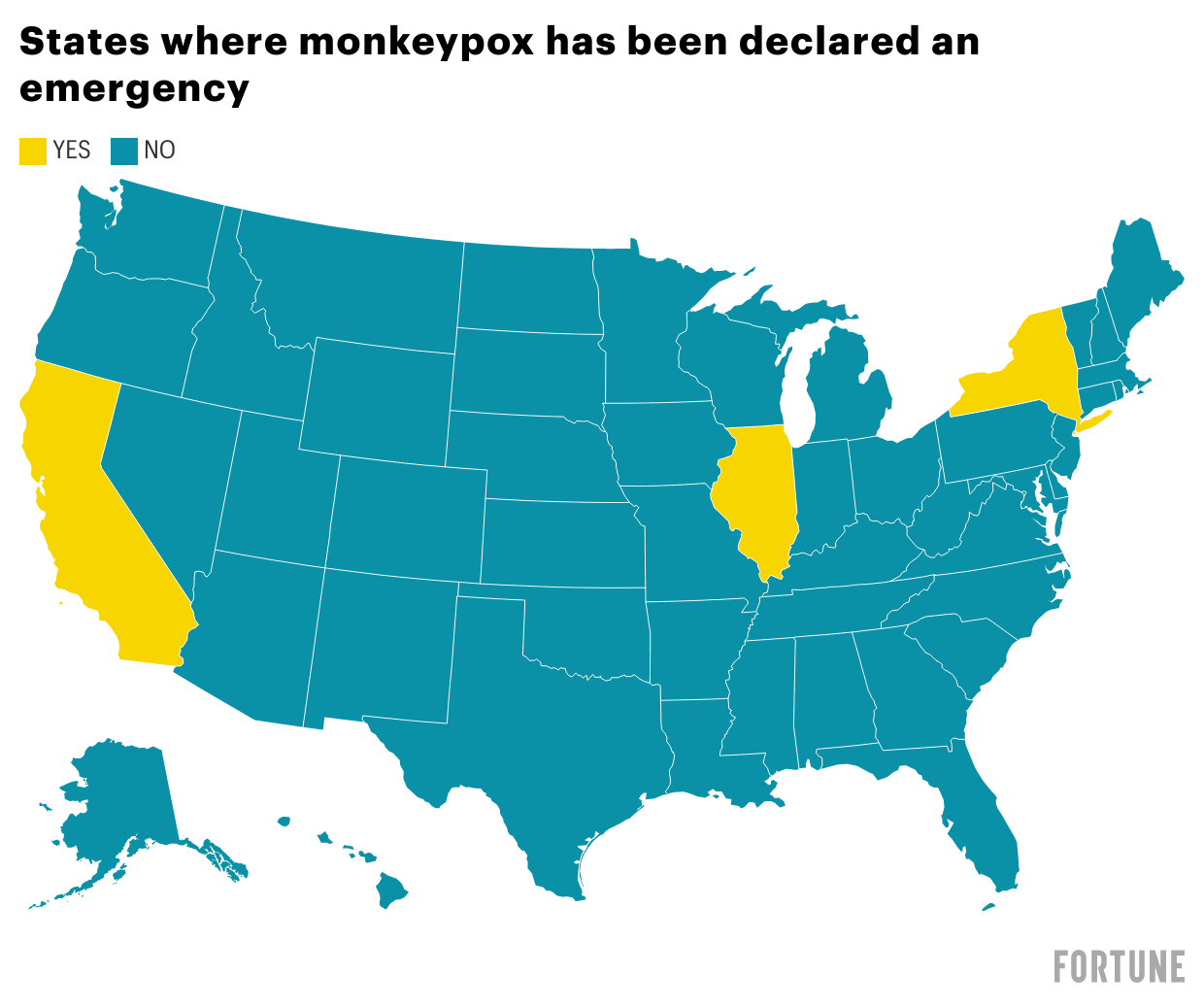 3 states—including California—declare states of emergency over the monkeypox outbreak 
