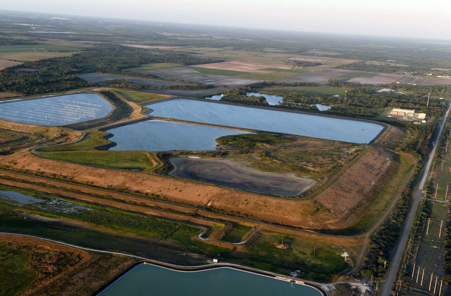 A reservoir near the old Piney Point phosphate mine in Bradenton, Fla.