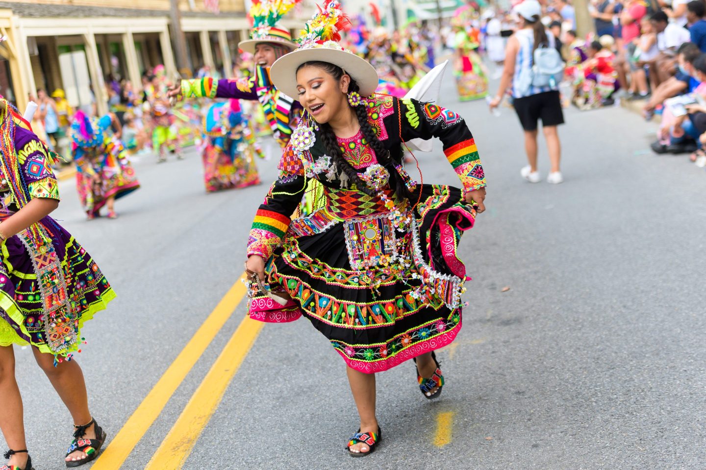 A scene from Gaithersburg’s Labor Day parade, which returned in person this year after a two-year hiatus.