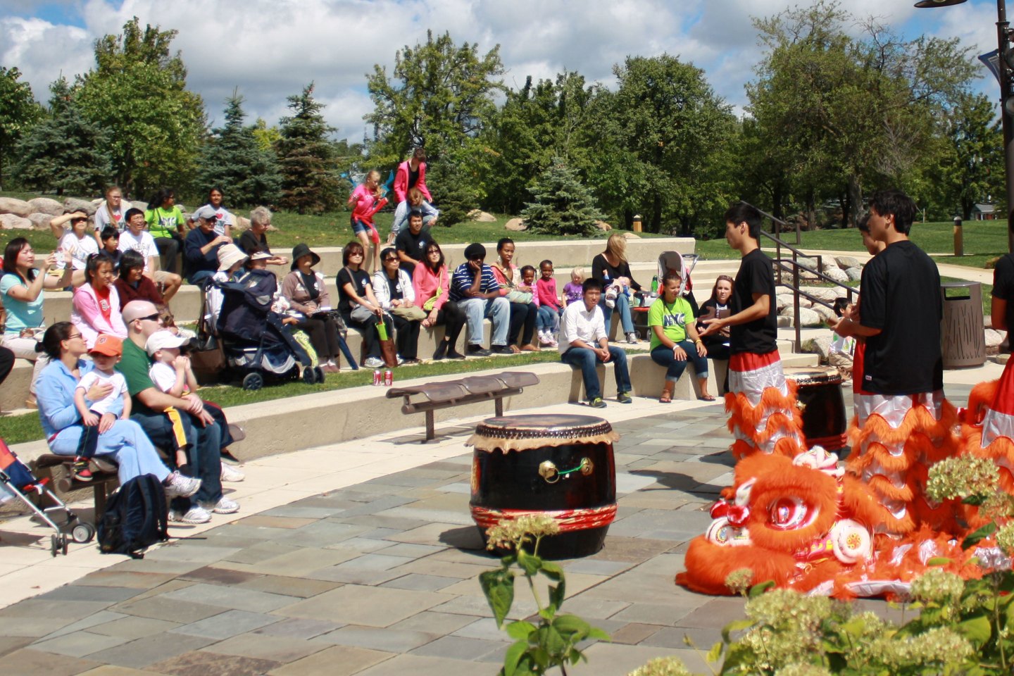 Residents and visitors attend one of the many programs focused around cultural diversity at Novi's Fuerst Park. Photo courtesy of the City of Novi.