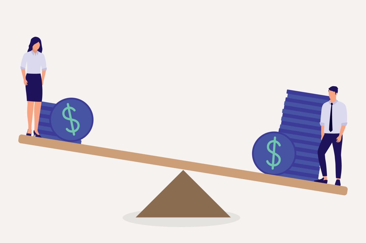 Unequal pay illustration