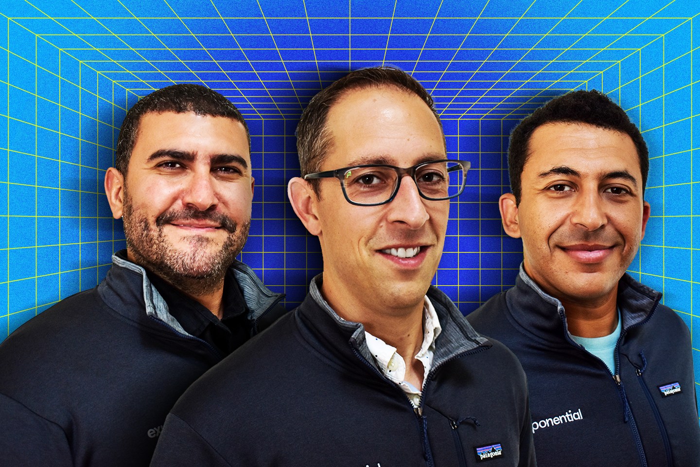 Exponential cofounders Driss Benamour (CEO), Greg Jizmagian (CTO), and Mehdi Lebbar (president) announce $14 million Paradigm-led seed round.