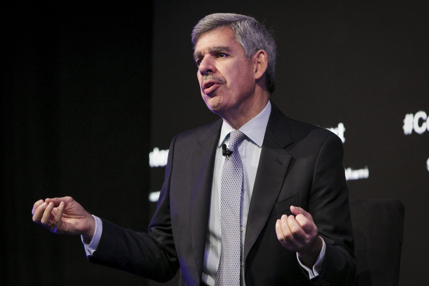 Mohamed El-Erian, chief economic advisor for Allianz SE, speaks during the Context Summits Leadership Day in Miami, Florida, U.S., on Wednesday, Jan. 30, 2019.