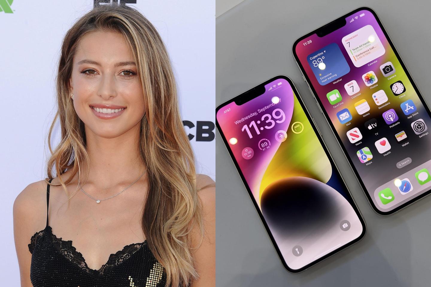 Eve Jobs and new iPhone 14 display