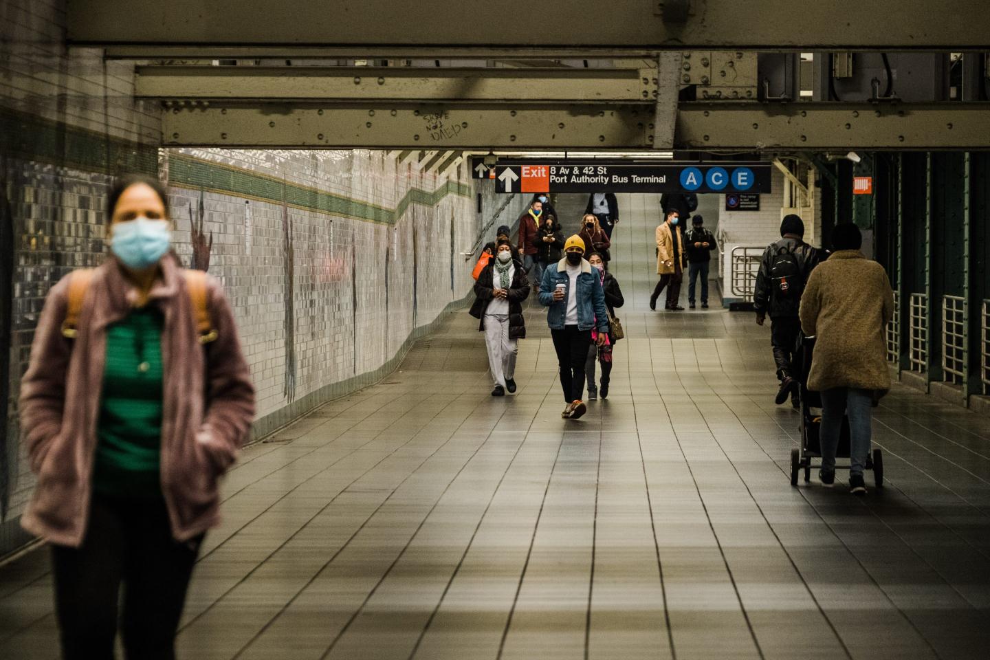 New York City subway commuters