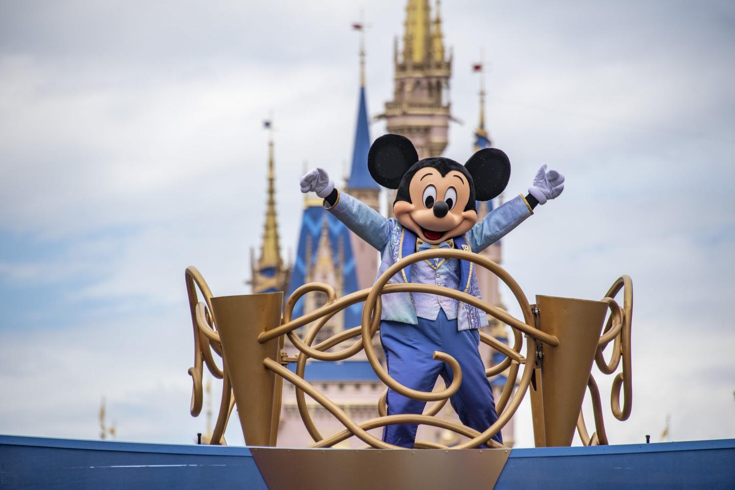 Mickey Mouse in the Magic Kingdom at Walt Disney World in Orange County, Florida, on June 1, 2022.