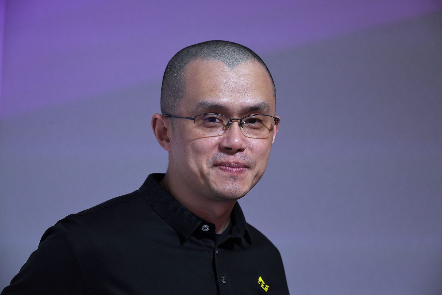 Blockchain and cryptocurrency Binance founder and CEO Chinese-born Canadian Changpeng Zhao, also known as CZ, poses during an interview