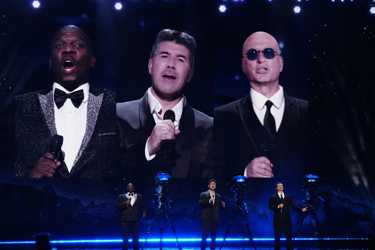 Photo of Metaphysic's deepfake performance on "America's Got Talent"
