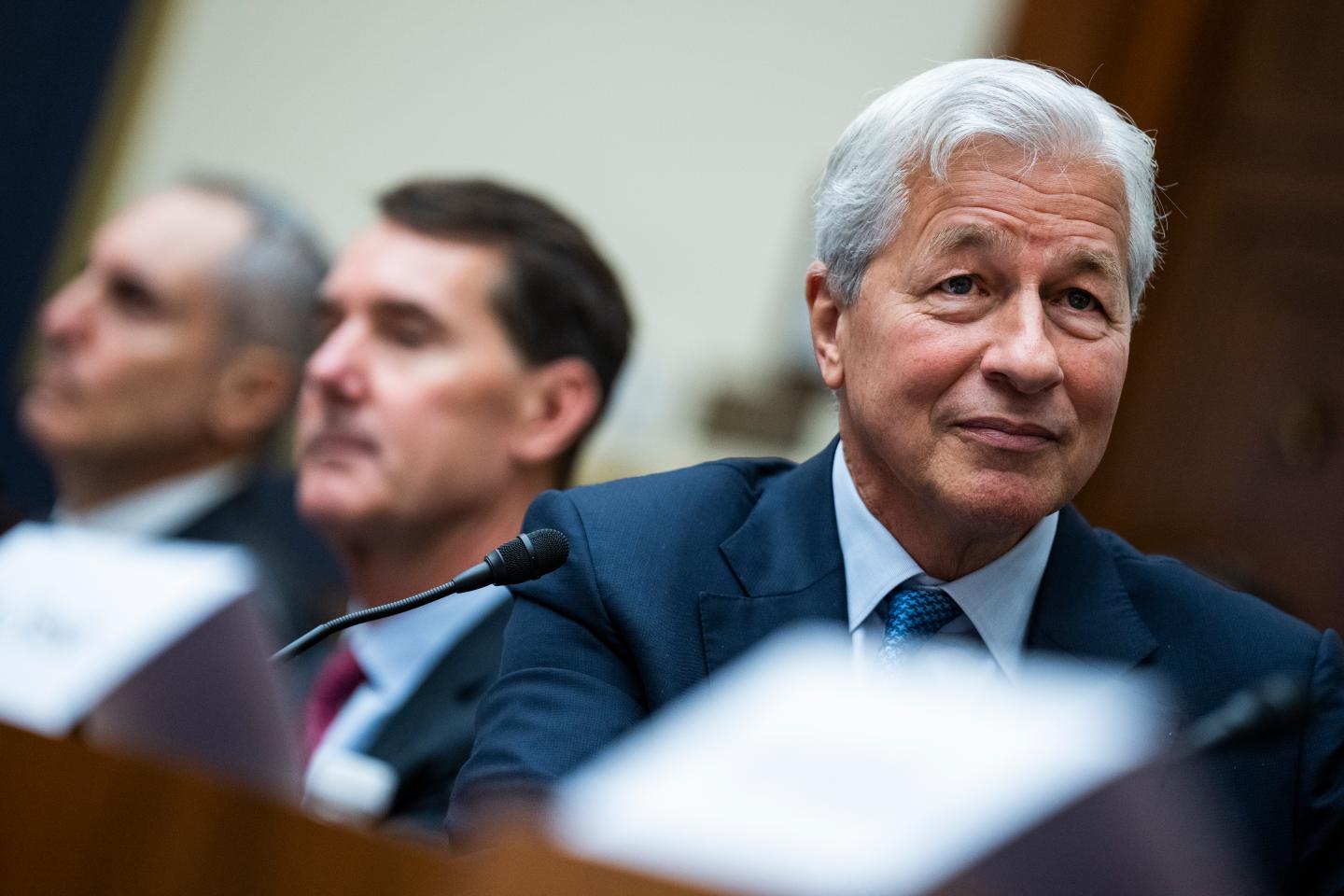 JP Morgan CEO Jamie Dimon pictured during a House Committee on Financial Services hearing.