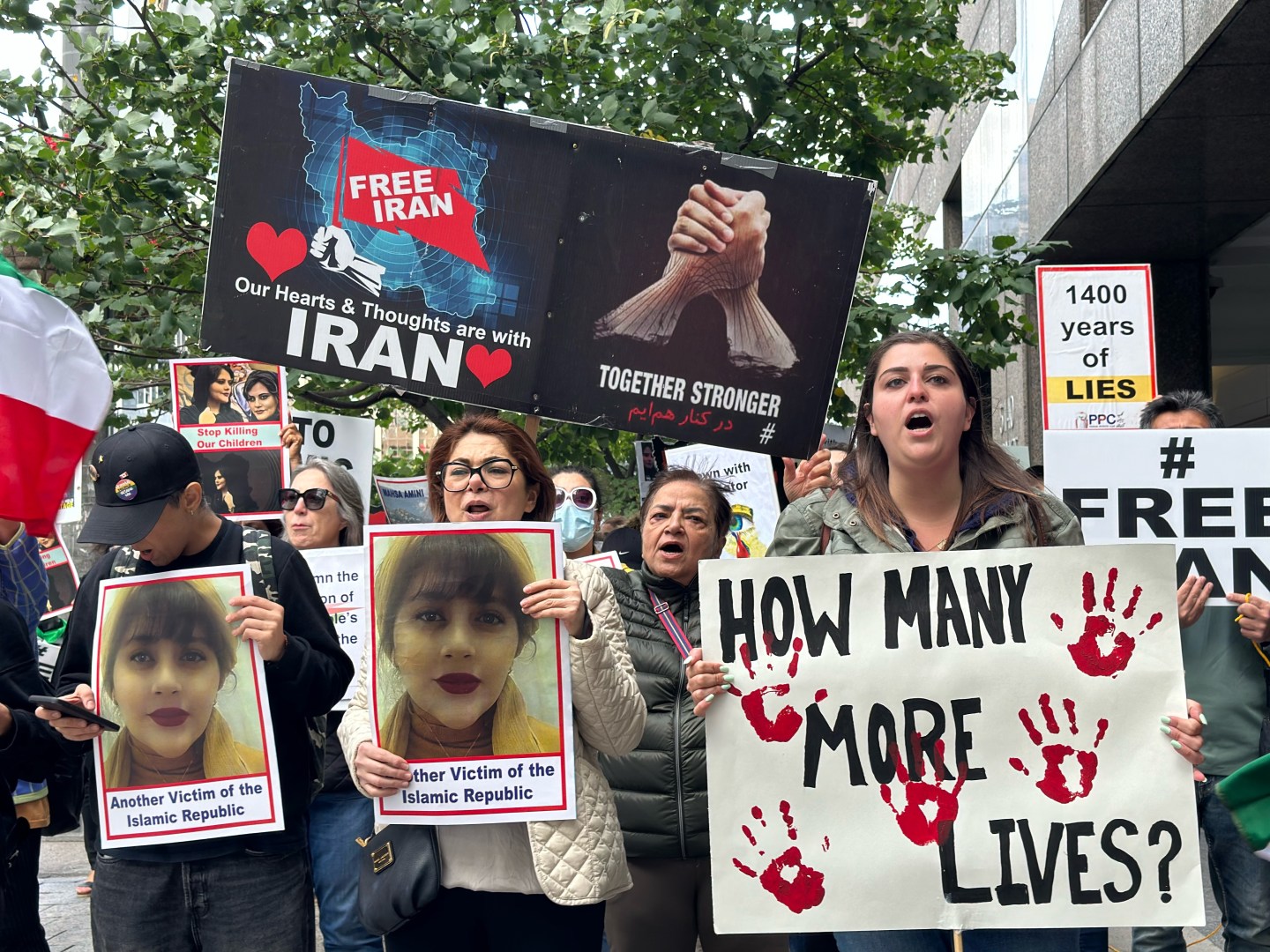 protests over Iranian morality police