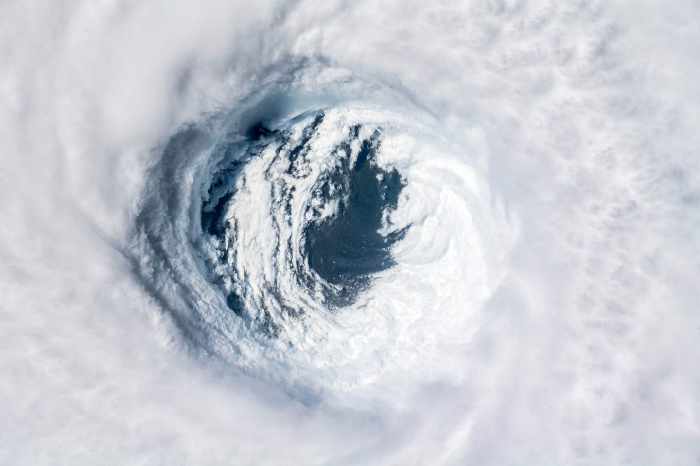 The eye of a hurricane.