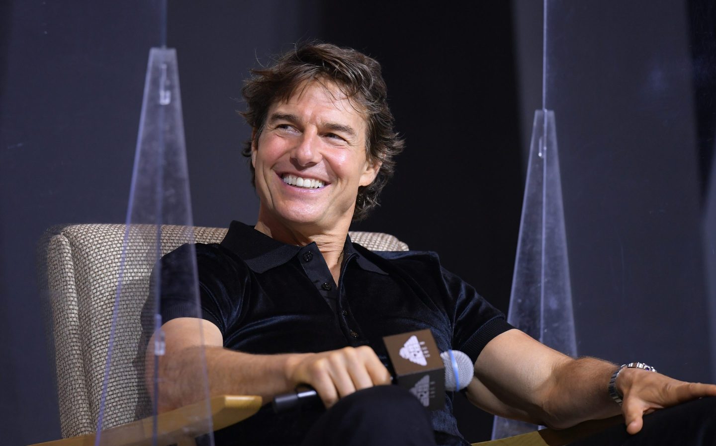 Tom Cruise during a press conference of the movie 'Top Gun: Maverick'