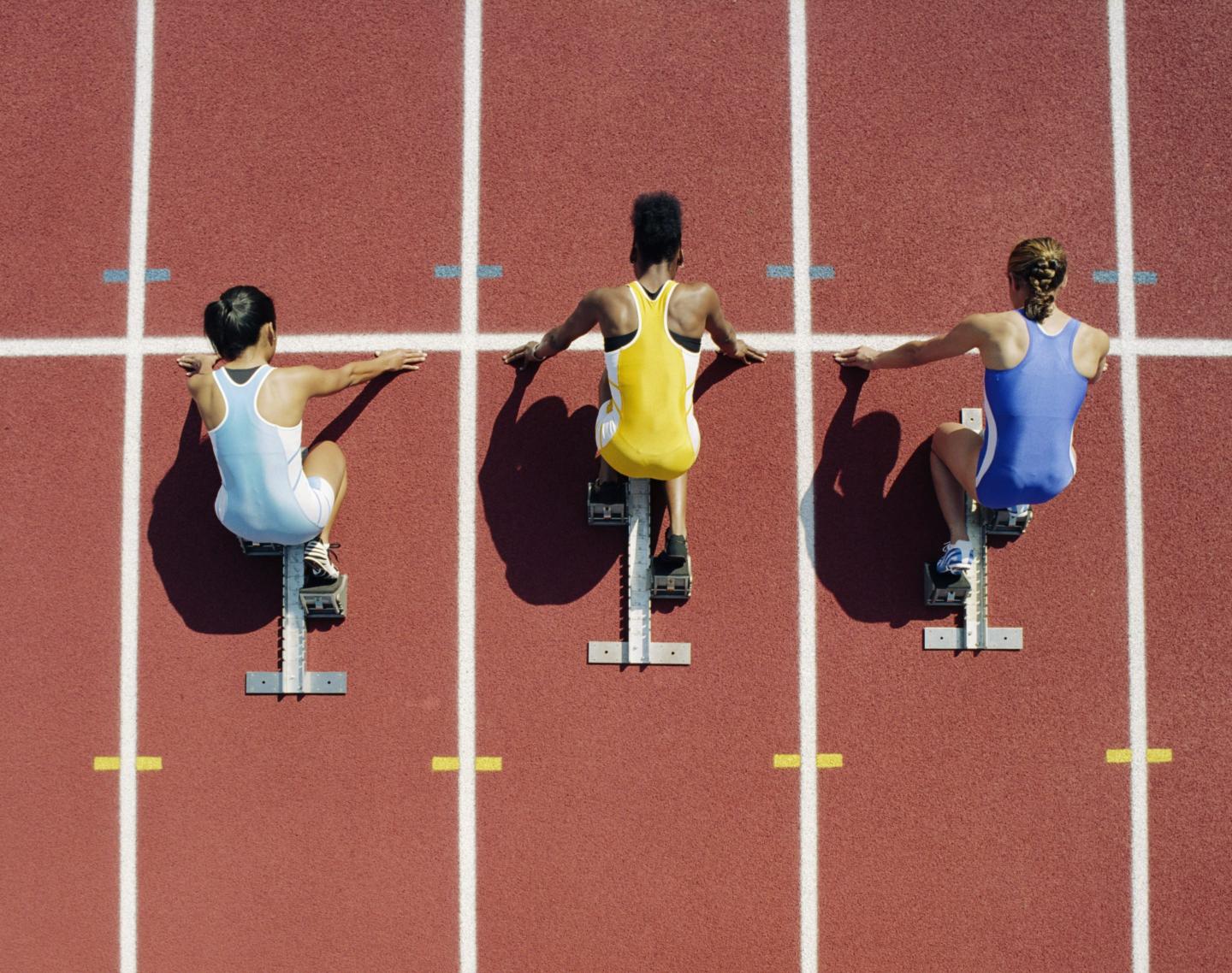 Runners at the starting line