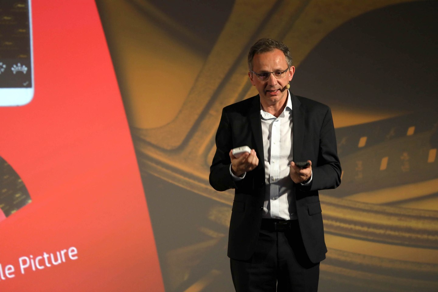 HP CEO speaks at the HP Media Day at the 70th Cannes Film Festival at Majestic Barriere on May 22, 2017 in Cannes, France.