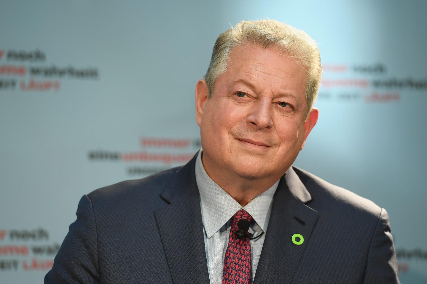 Former Vice President Al Gore attends a press conference for 'An Inconvenient Sequel: Truth to Power' at Hotel Adlon on August 8, 2017 in Berlin, Germany.