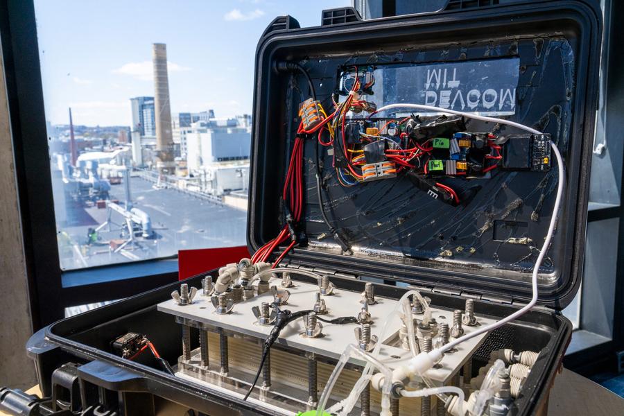 A DARPA grant inspired MIT scientists to build a desalinator the size of a briefcase that turns seawater into drinking water