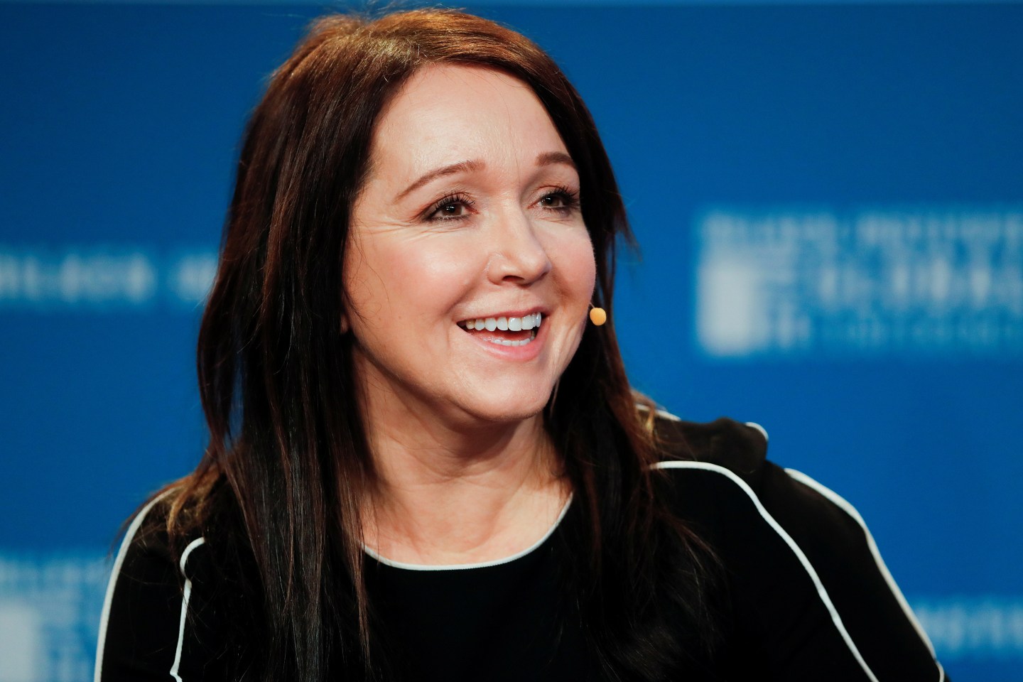 Marcie Frost, CEO of CalPERS, speaks during the Milken Institute's 22nd annual Global Conference in Beverly Hills on April 29, 2019.