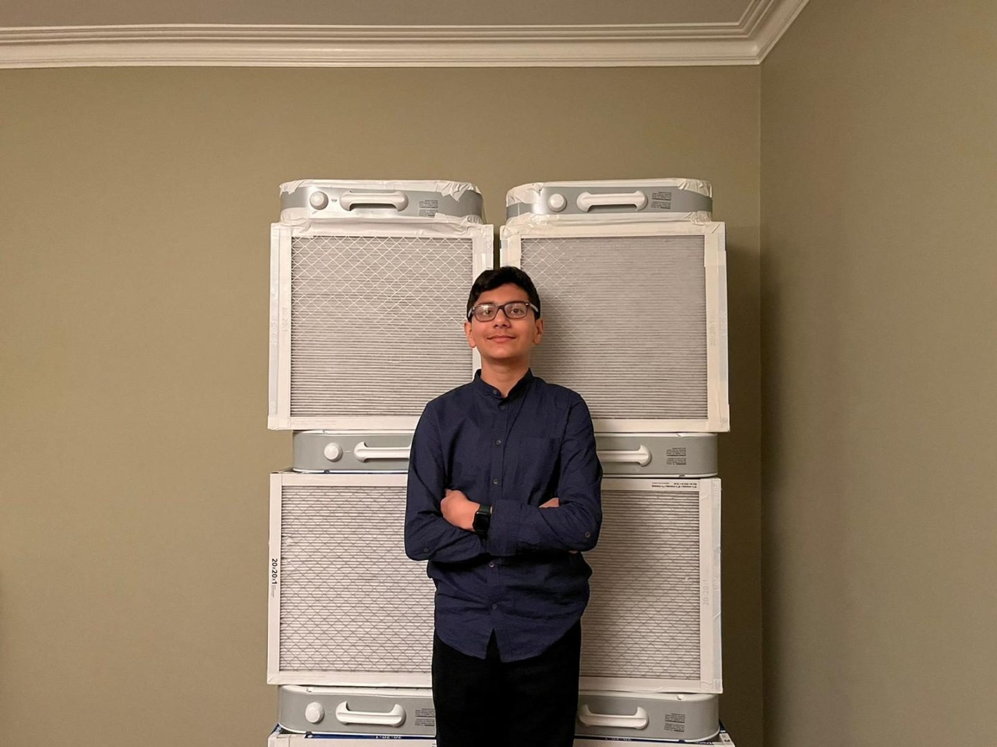 Shiven Taneja is a teenager who builds C-R boxes for the elderly and immunocompromised people.