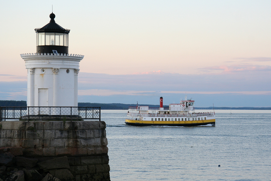 Bug Light lighthouse in South Portland, Maine