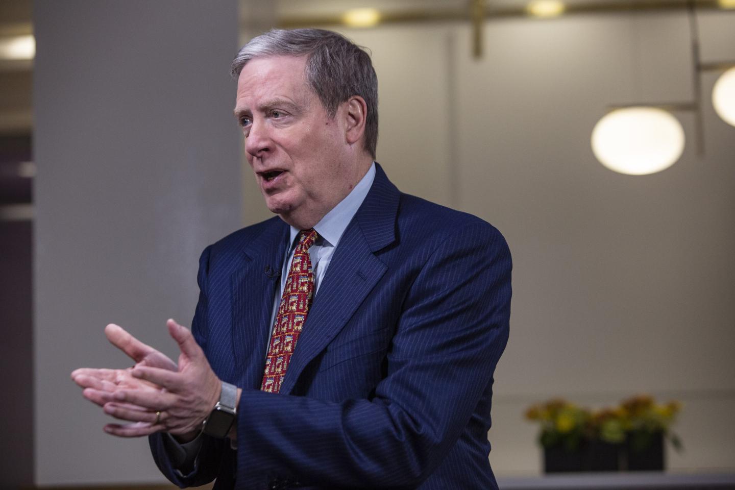 Stanley Druckenmiller, chief executive officer of Duquesne Family Office, speaks during a Bloomberg Television interview in New York, U.S., on Monday, Dec. 16, 2019.