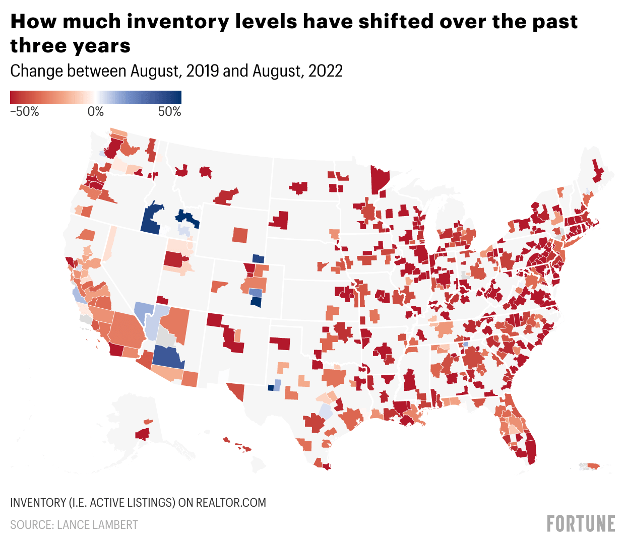 Boise, Las Vegas, and Phoenix look like housing busts—this interactive map shows the shift in your local housing market