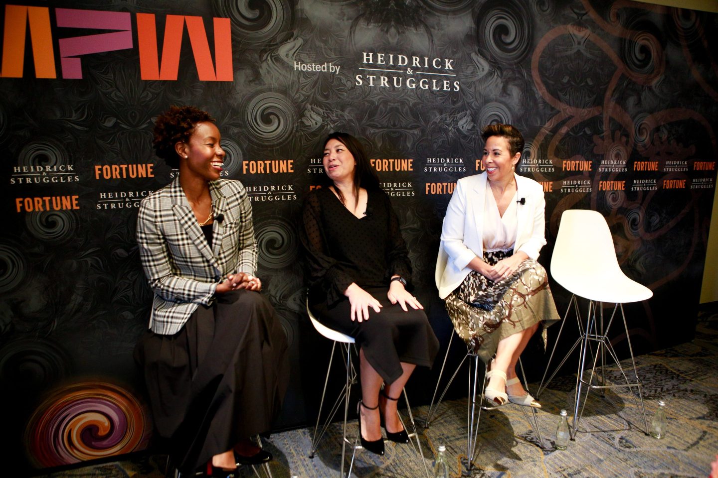 Executives from Heidrick & Struggles, PayPal, and Bristol Myers Squibb discuss building more inclusive boards at Fortune's Most Powerful Women Summit in Laguna Niguel, Calif. on October 11, 2022.