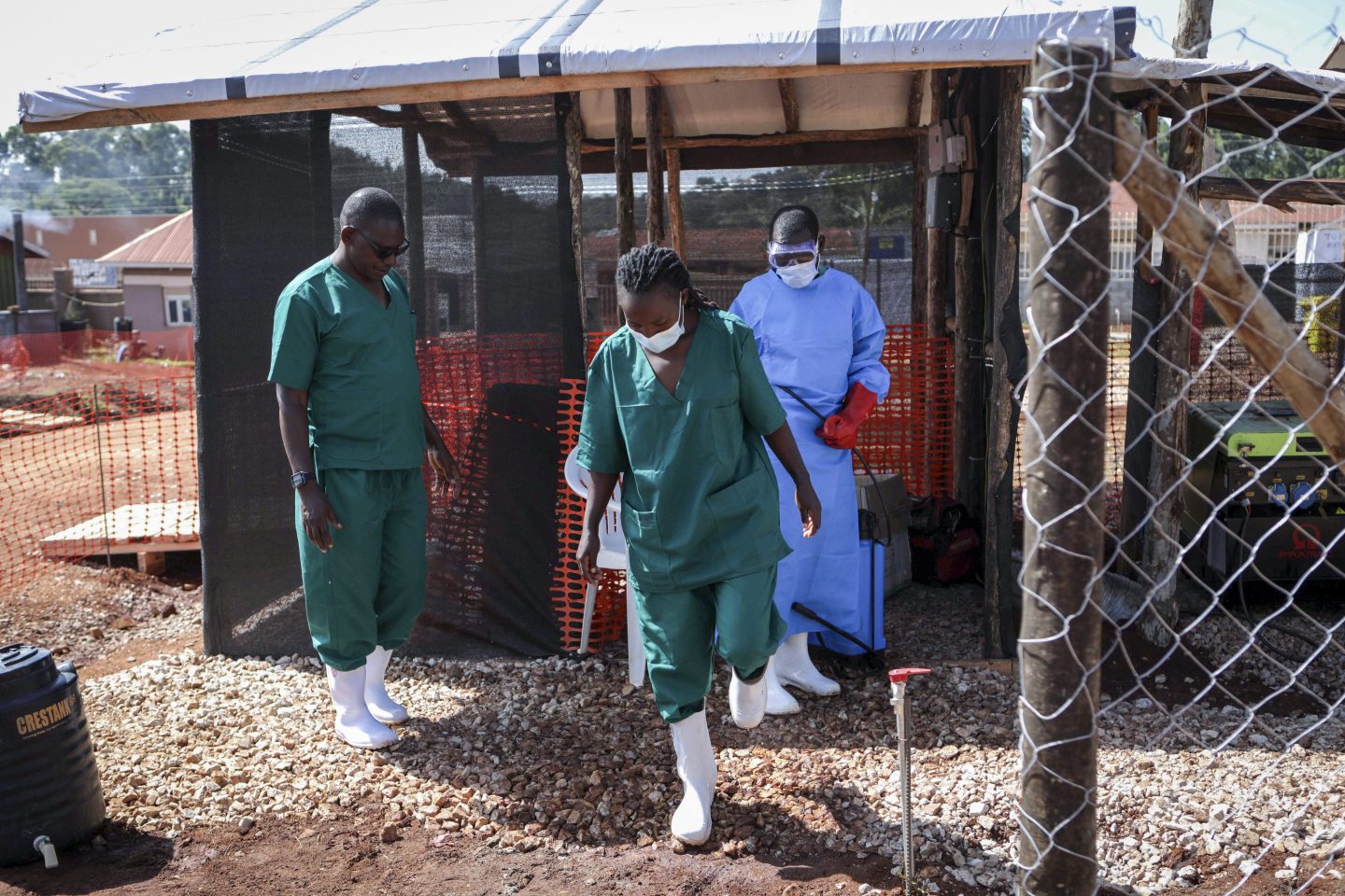 Photo of medical attendants in Uganda