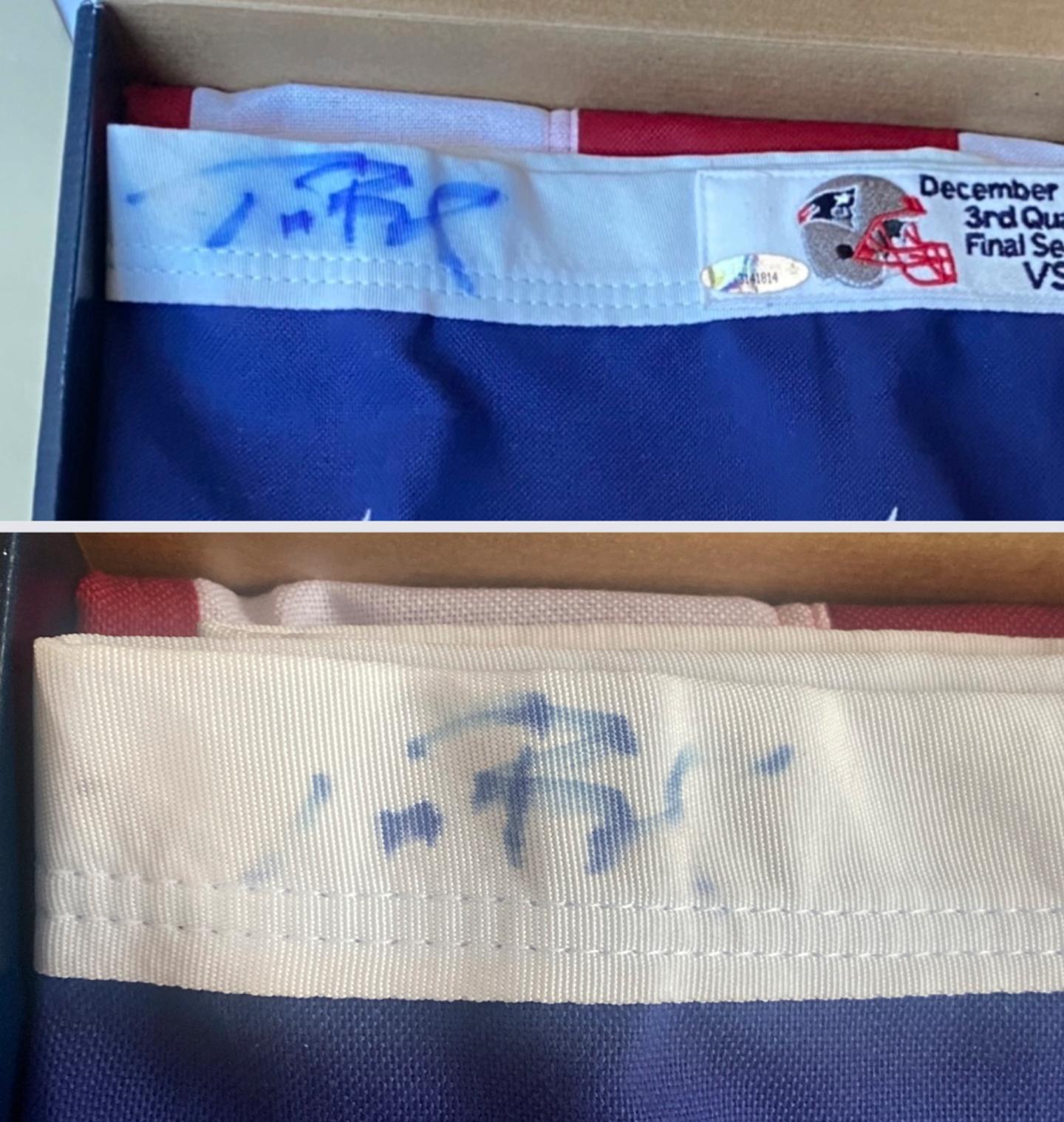 Owner of ‘priceless’ flag Tom Brady signed is suing Patriots for ruining it