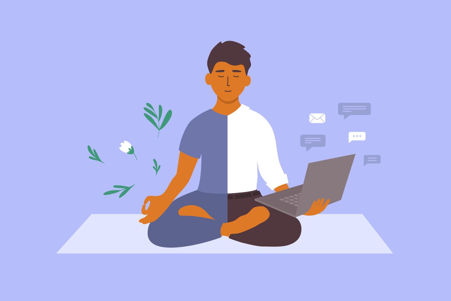 Work-life balance illustration